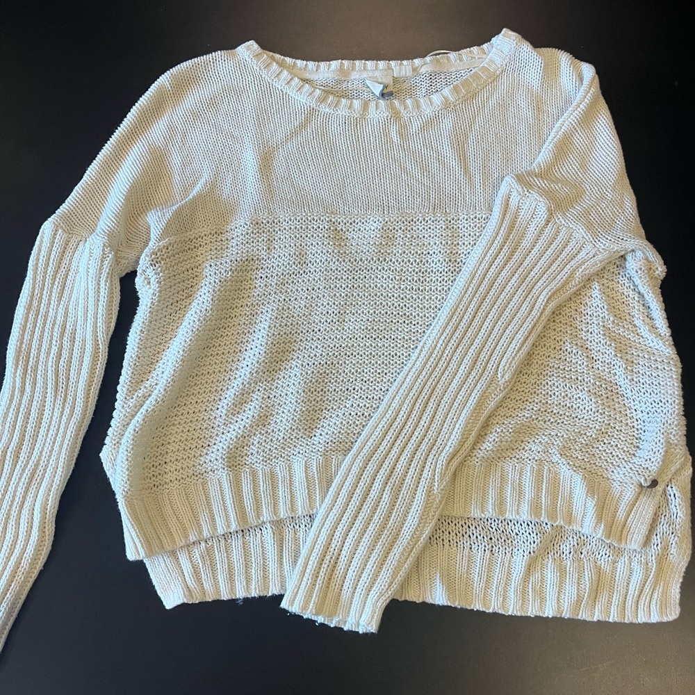 Roxy white knit sweater